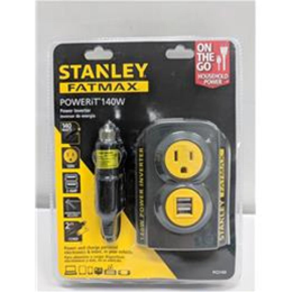 Image for product - Stanley Fatmax PoweriT 140W Power Inverter Image for product - Stanley Fatmax PoweriT 140W Power Inverter