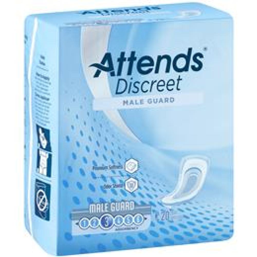 Image for product - ADMG20 - Attends Discreet Male Guards, 20 count (x6) Image for product - ADMG20 - Attends Discreet Male Guards, 20 count (x6)