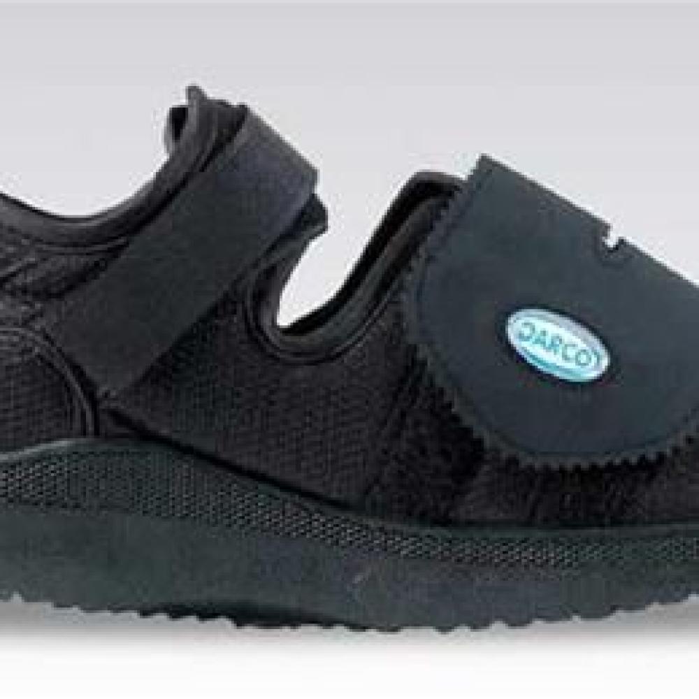Image for product - Darco Med-Surg Shoe Black Square-Toe Men's Medium
