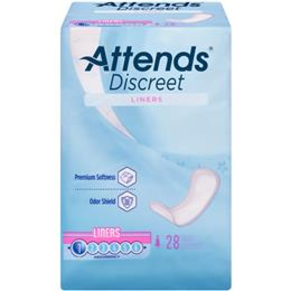 Image for product - ADLINER - Attends Discreet Panty Liners, 28 count (x24)