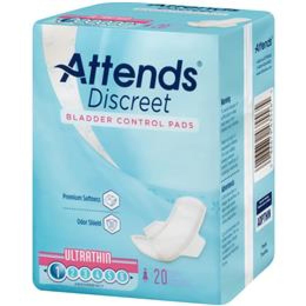 Image for product - ADPTHIN - Attends Discreet Ultra Thin Pads, 20 count (x24)