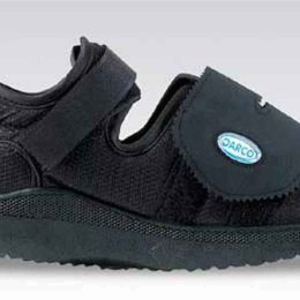 Image for product - Darco Med-Surg Shoe Black Square-Toe Men's X-Large