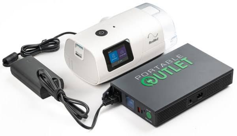 Portable CPAP Battery with CPAP