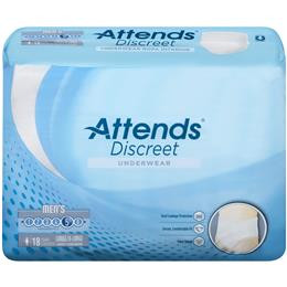 Image for product - ADUM35 - Attends Discreet Underwear, L/XL, Male, 18 count (x4)