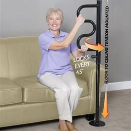 Image for product - Security Pole & Curve Grab Bar
